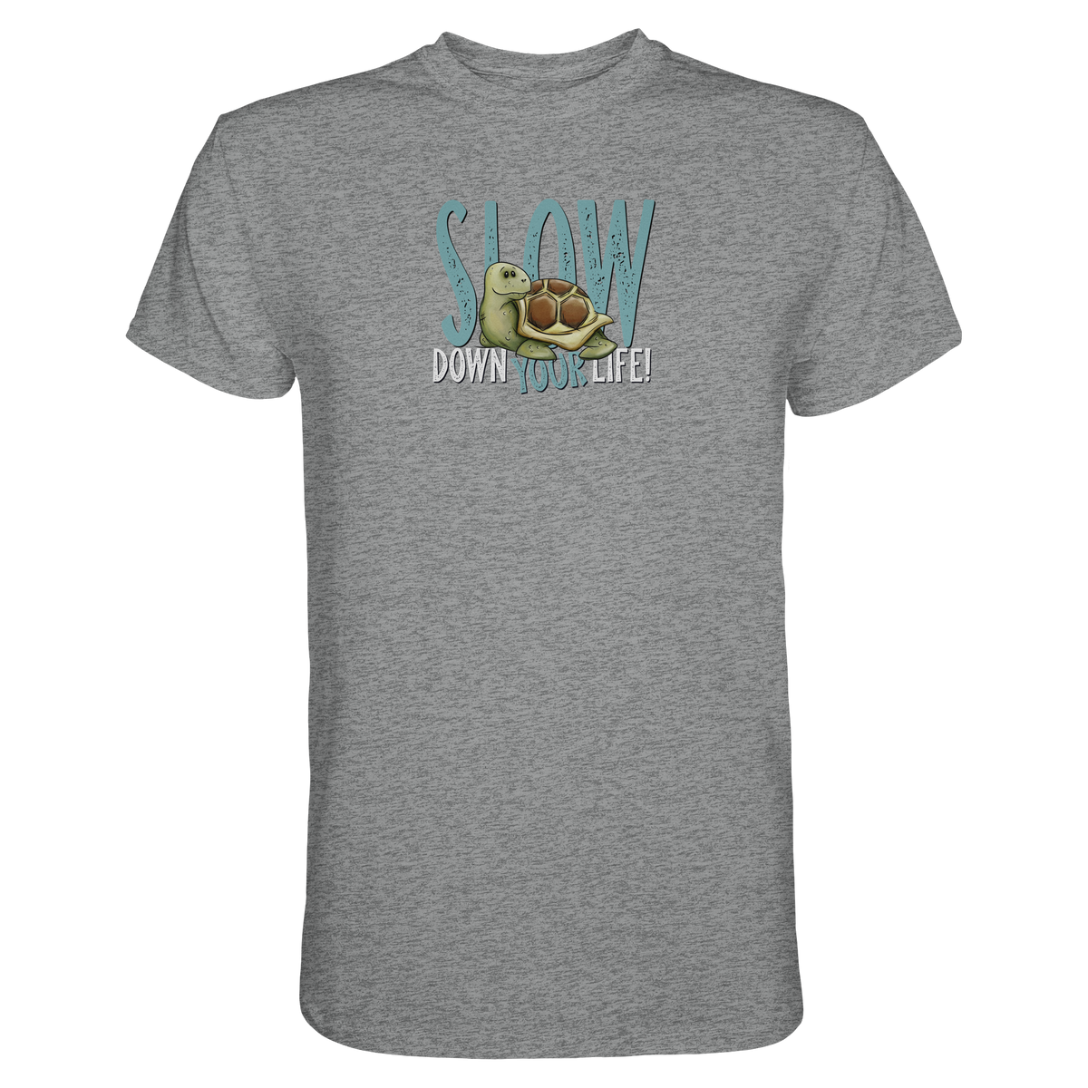 Slow Down Your Life Schildkröte - Premium Shirt