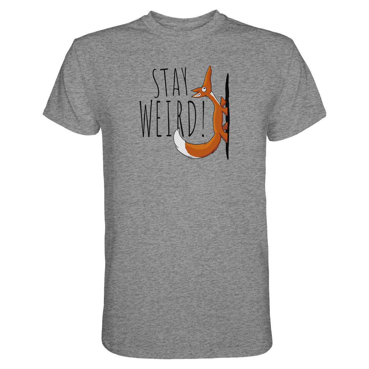Stay Weird! Schräger Fuchs - Premium Shirt