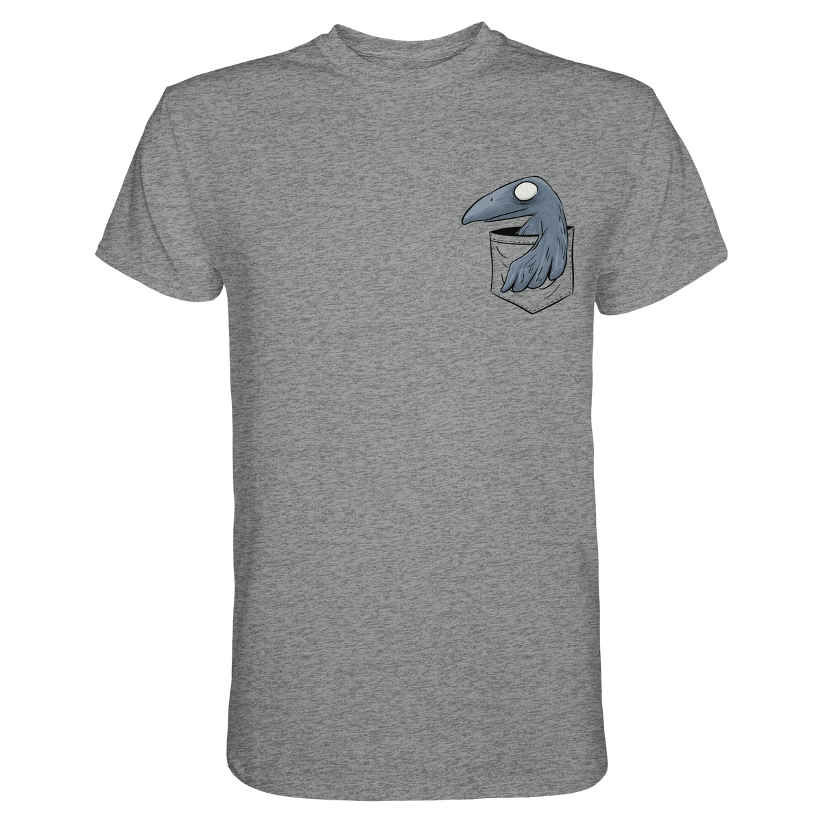 Grufti Rabe Krähe in der Tasche - Premium Shirt