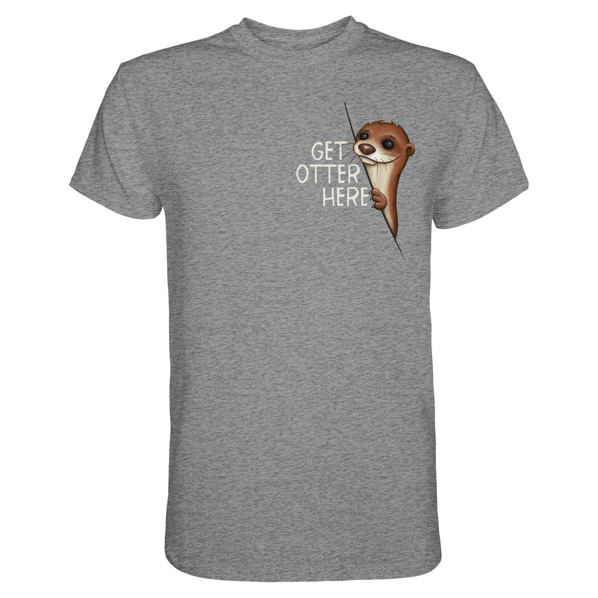 Get Otter Here | Lustiger Otter Kalauer - Premium Shirt