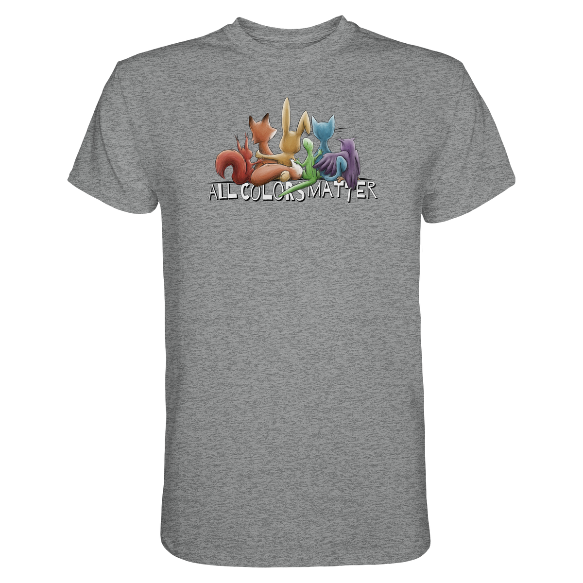 All Colors Matter! Regenbogen Tiere für Vielfalt - Premium Shirt