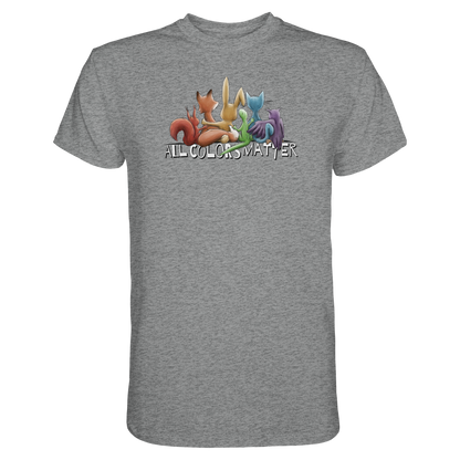 All Colors Matter! Regenbogen Tiere für Vielfalt - Premium Shirt