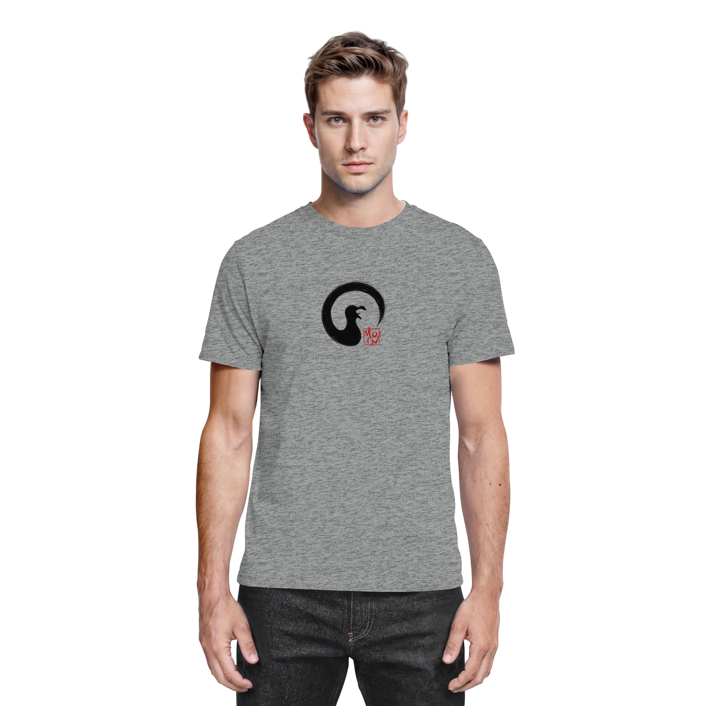 Moin kreischende japanische Enso Möwe - Premium Shirt
