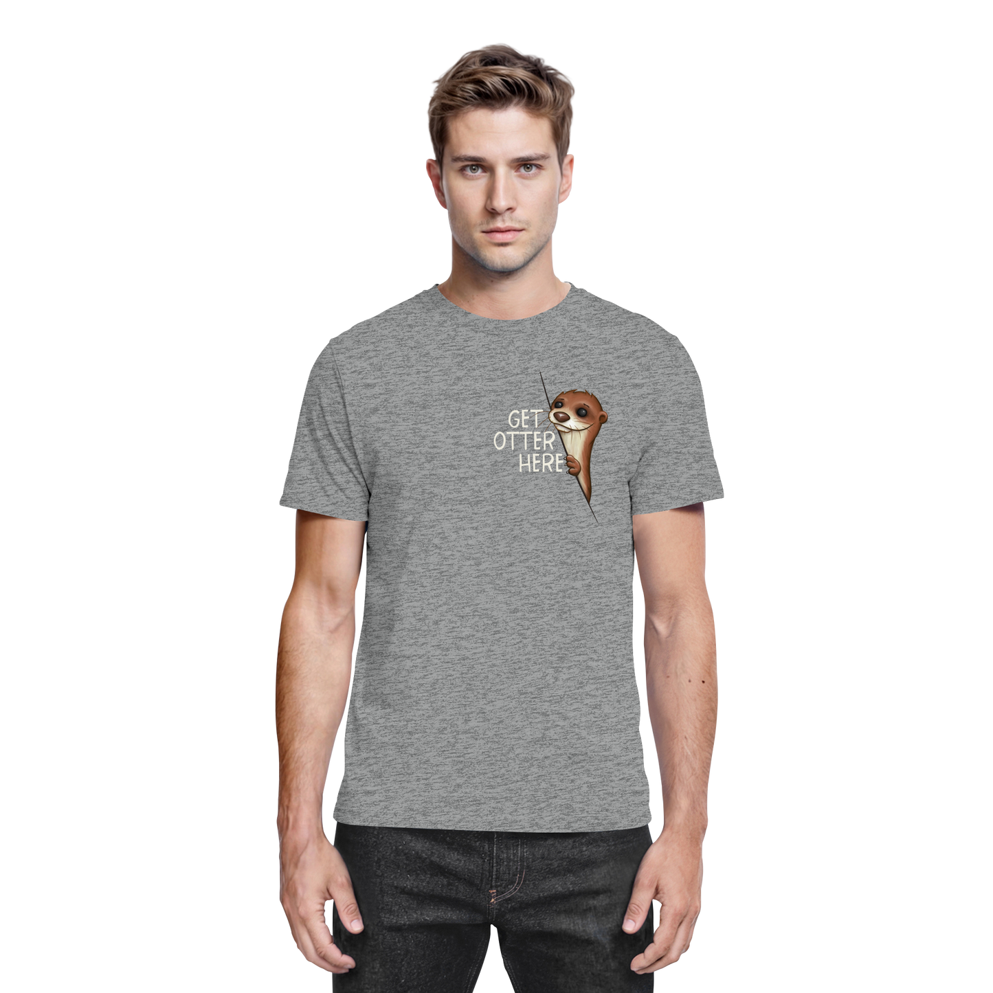 Get Otter Here | Lustiger Otter Kalauer - Premium Shirt