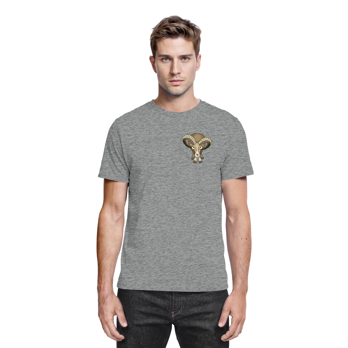 Bockiges Mufflon Widder Schafbock - Premium Shirt
