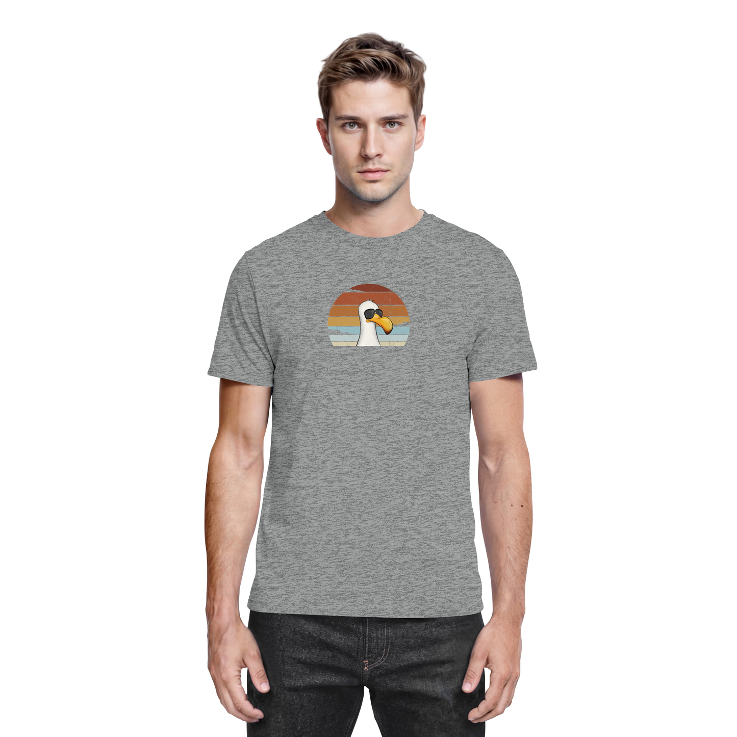 Cool lässige Retro Möwe - Premium Shirt