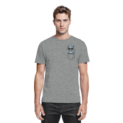 "Fuck Off" Mittelfinger Katze in der Tasche - Premium Shirt