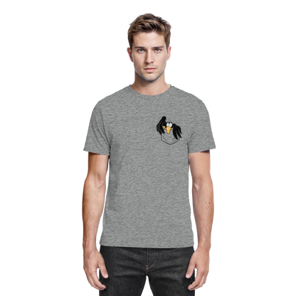 Kleiner Rabe | schwarze Krähe In Tasche - Premium Shirt