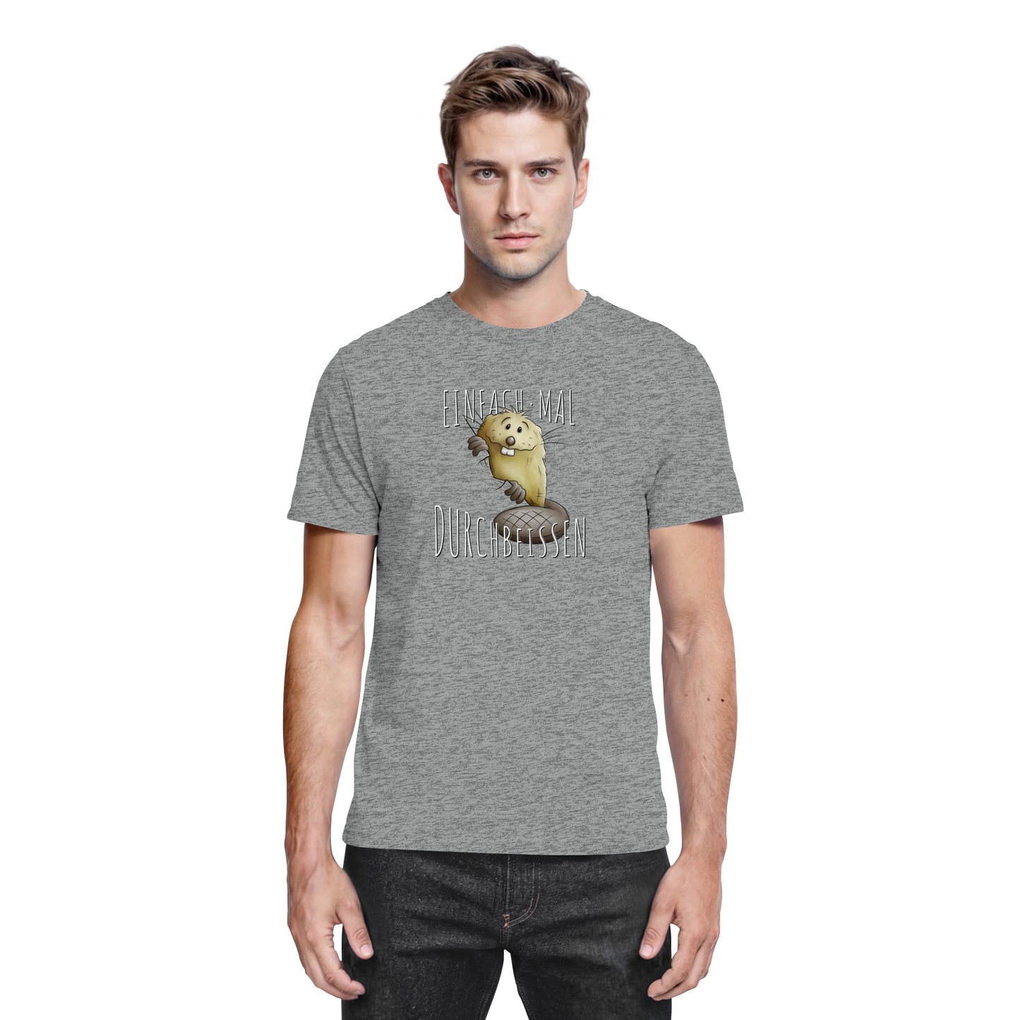 Einfach mal Durchbeissen Biber - Premium Shirt