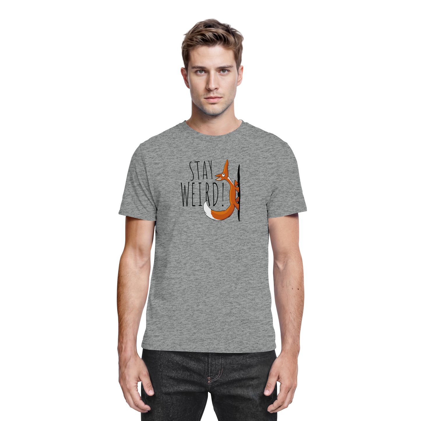Stay Weird! Schräger Fuchs - Premium Shirt