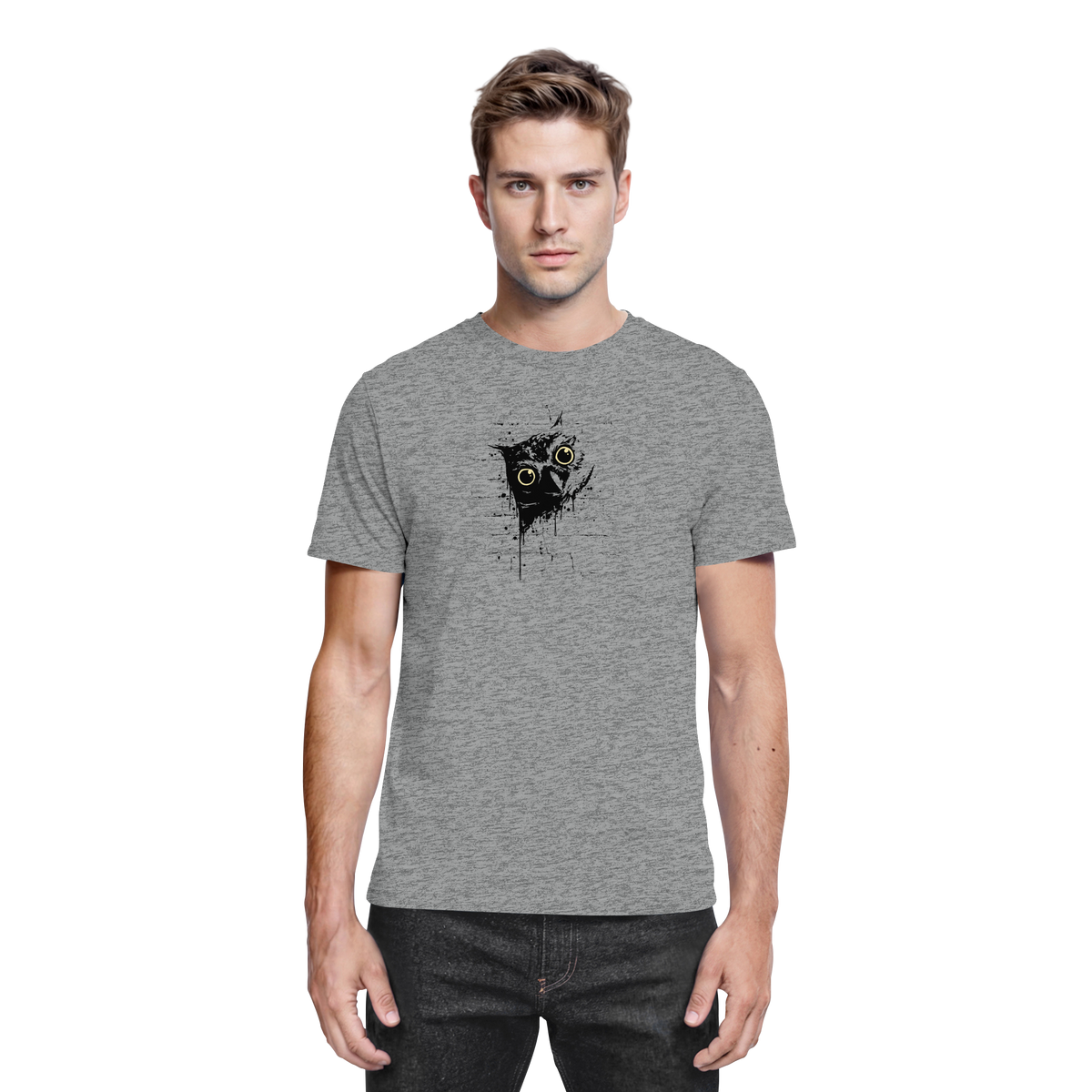 Lässige Street Art Eule - Premium Shirt