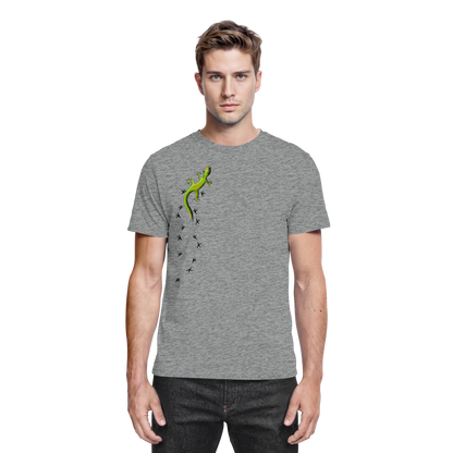 Kletternder Gecko mit Spuren - Premium Shirt