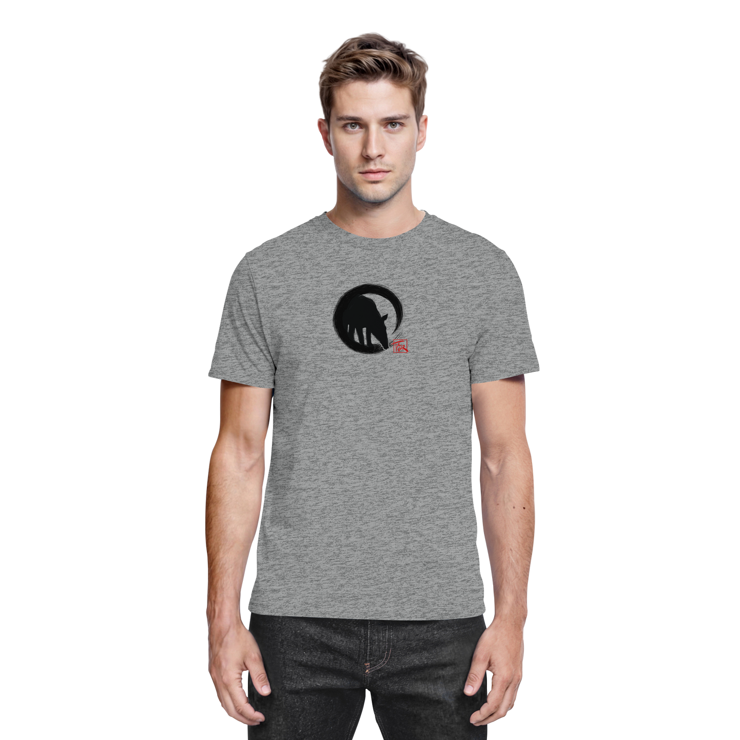 Zen Tapir im japanischen Enso Kreis - Premium Shirt