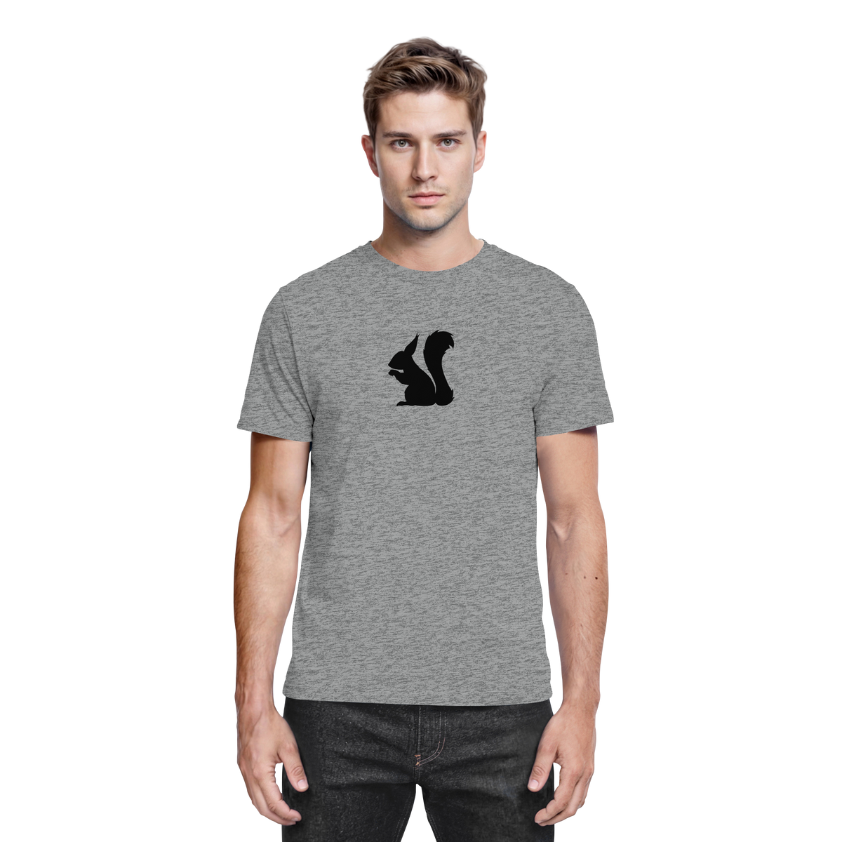 Eichhörnchen Silhouette - Premium Shirt