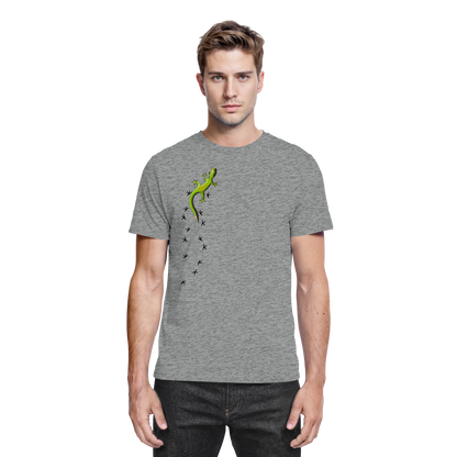 Kletternder Gecko mit Spuren - Premium Shirt