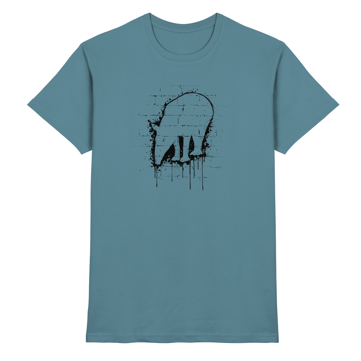 Urban Street Art Tapir Silhouette - Premium Shirt