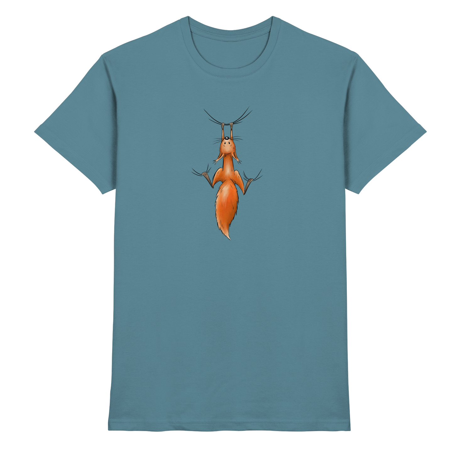 Rotes Eichhörnchen hängt ab - Premium Shirt
