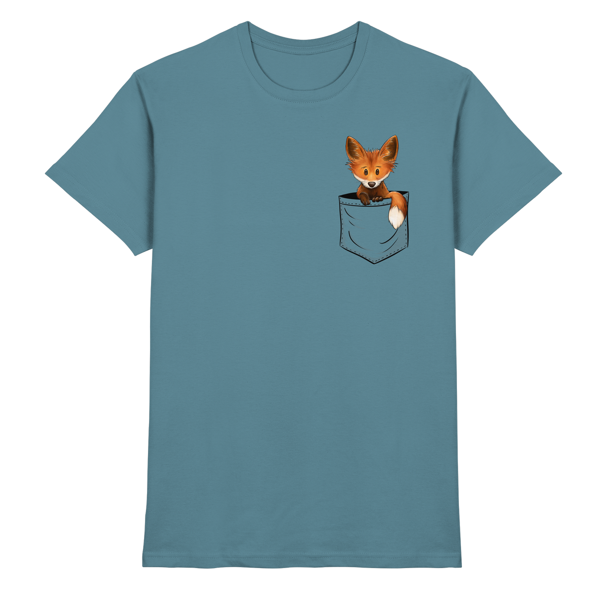 Funky Fuchs in der Tasche - Premium Shirt