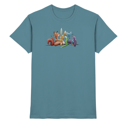 Regenbogen Tiere für Freundschaft, Toleranz und Vielfalt - Premium Shirt