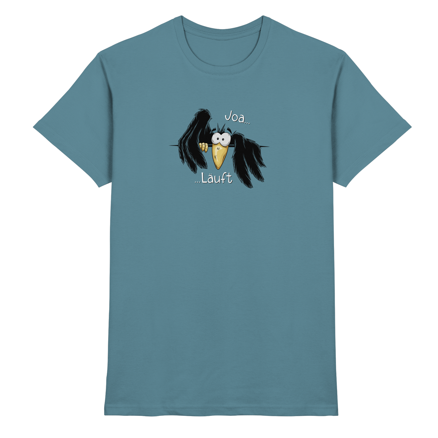 Joa Läuft Krähe gechillter Rabe - Premium Shirt