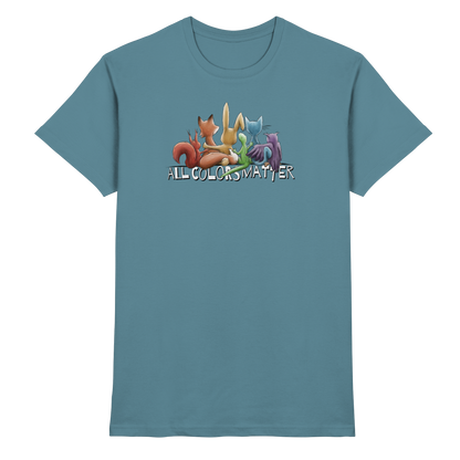 All Colors Matter! Regenbogen Tiere für Vielfalt - Premium Shirt