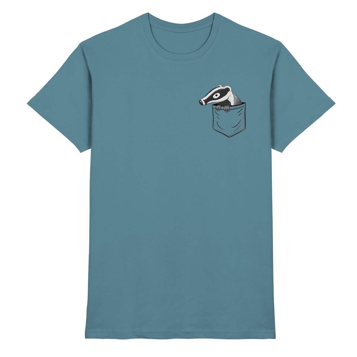 Lustig gemütlicher Dachs In der Tasche - Premium Shirt