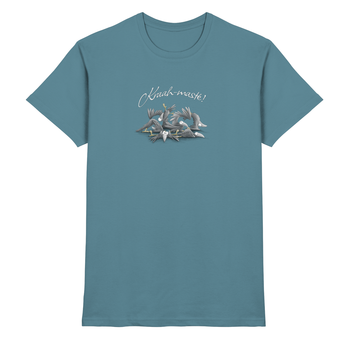 Kraah-masté! Yoga Raben Krähen - Premium Shirt