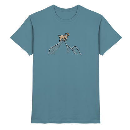Ziegenbock in den Bergen - Premium Shirt