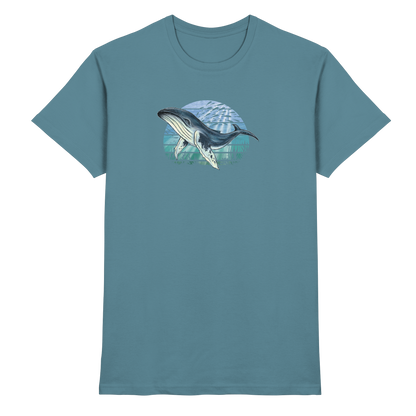 Retro Unterwasser Buckelwal - Premium Shirt