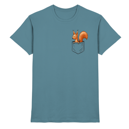 Lässiges Eichhörnchen In Tasche - Premium Shirt