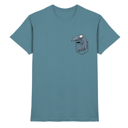 Grufti Rabe Krähe in der Tasche - Premium Shirt