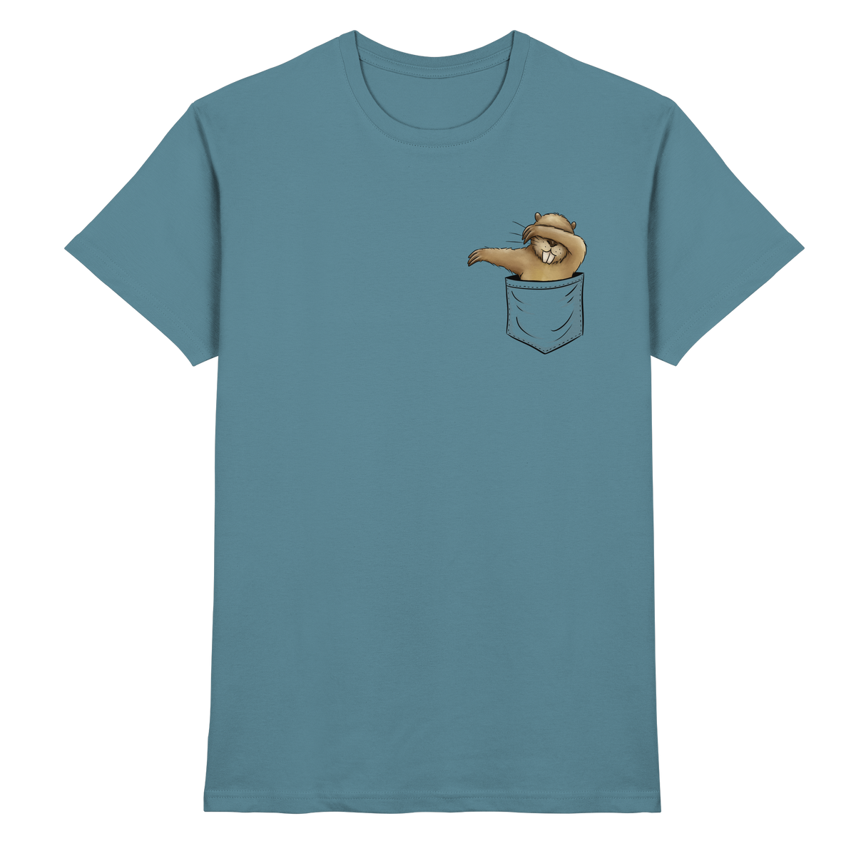 Dabbender Biber in Deiner Tasche - Premium Shirt