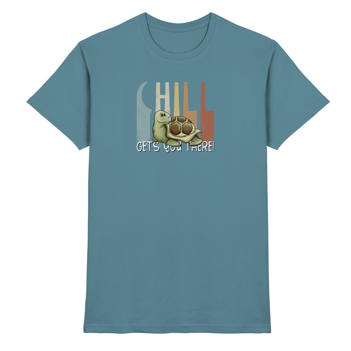 Gechillt gemütliche Schildkröte - Premium Shirt