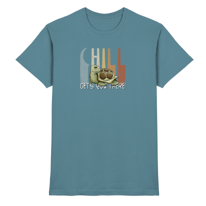 Gechillt gemütliche Schildkröte - Premium Shirt