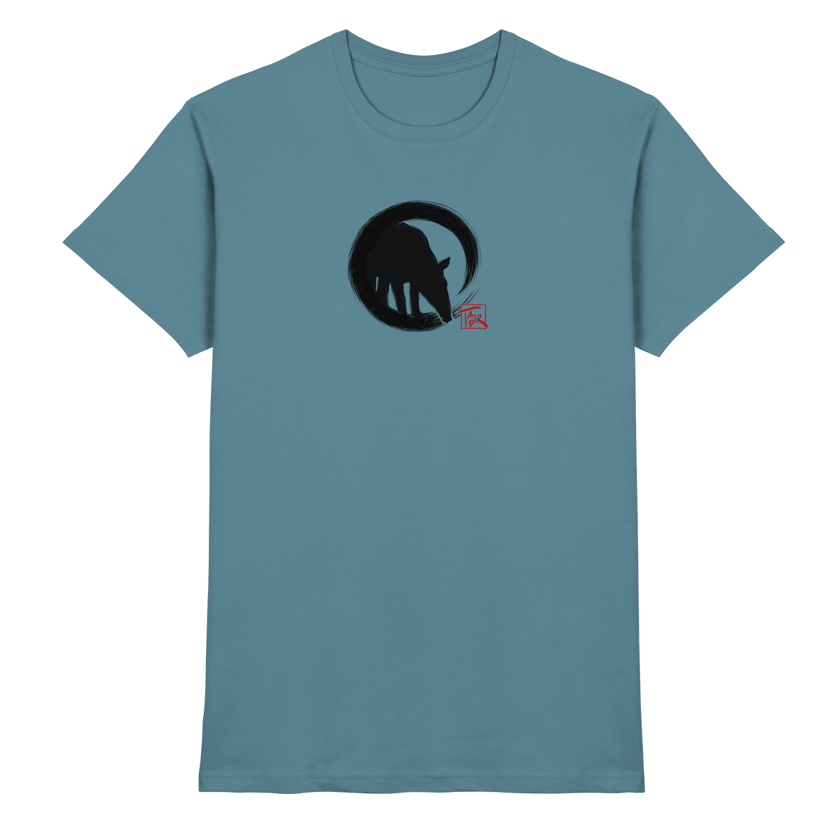 Zen Tapir im japanischen Enso Kreis - Premium Shirt