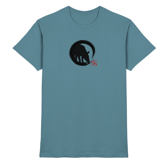 Zen Tapir im japanischen Enso Kreis - Premium Shirt
