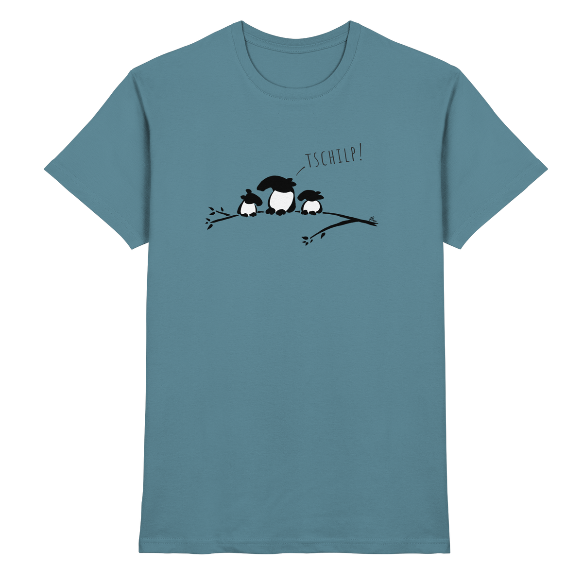 Drei kleine Tapir-Vögel - Premium Shirt