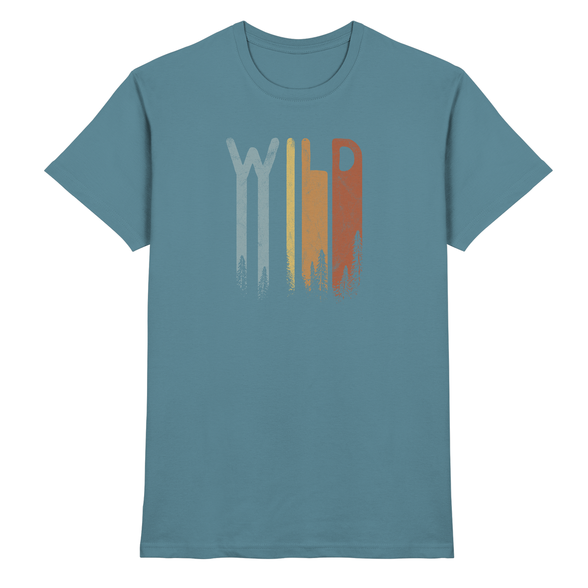 Wild Retro Schriftzug - Premium Shirt