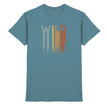 Wild Retro Schriftzug - Premium Shirt