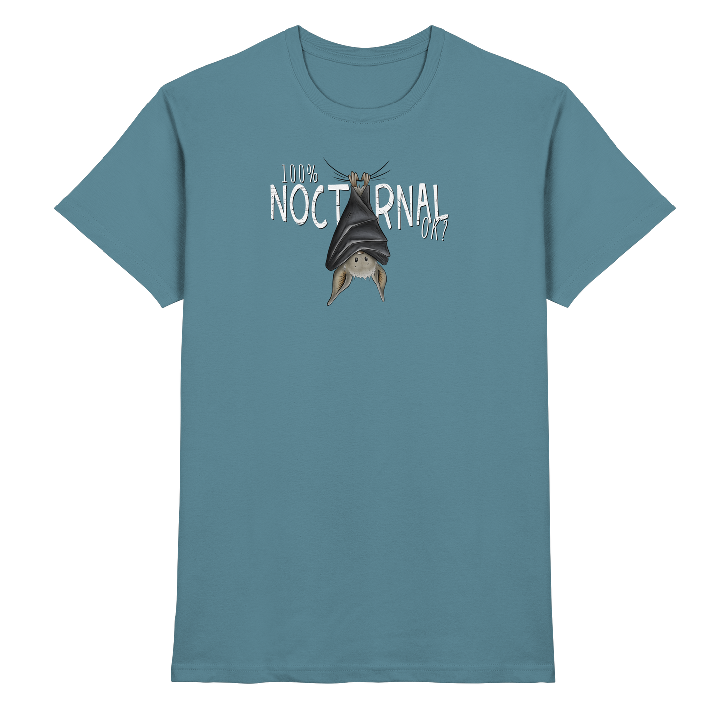 100% nachtaktive Fledermaus - Premium Shirt
