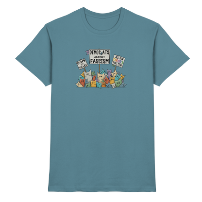 Demo-Katzen gegen Faschismus und für Vielfalt - Premium Shirt