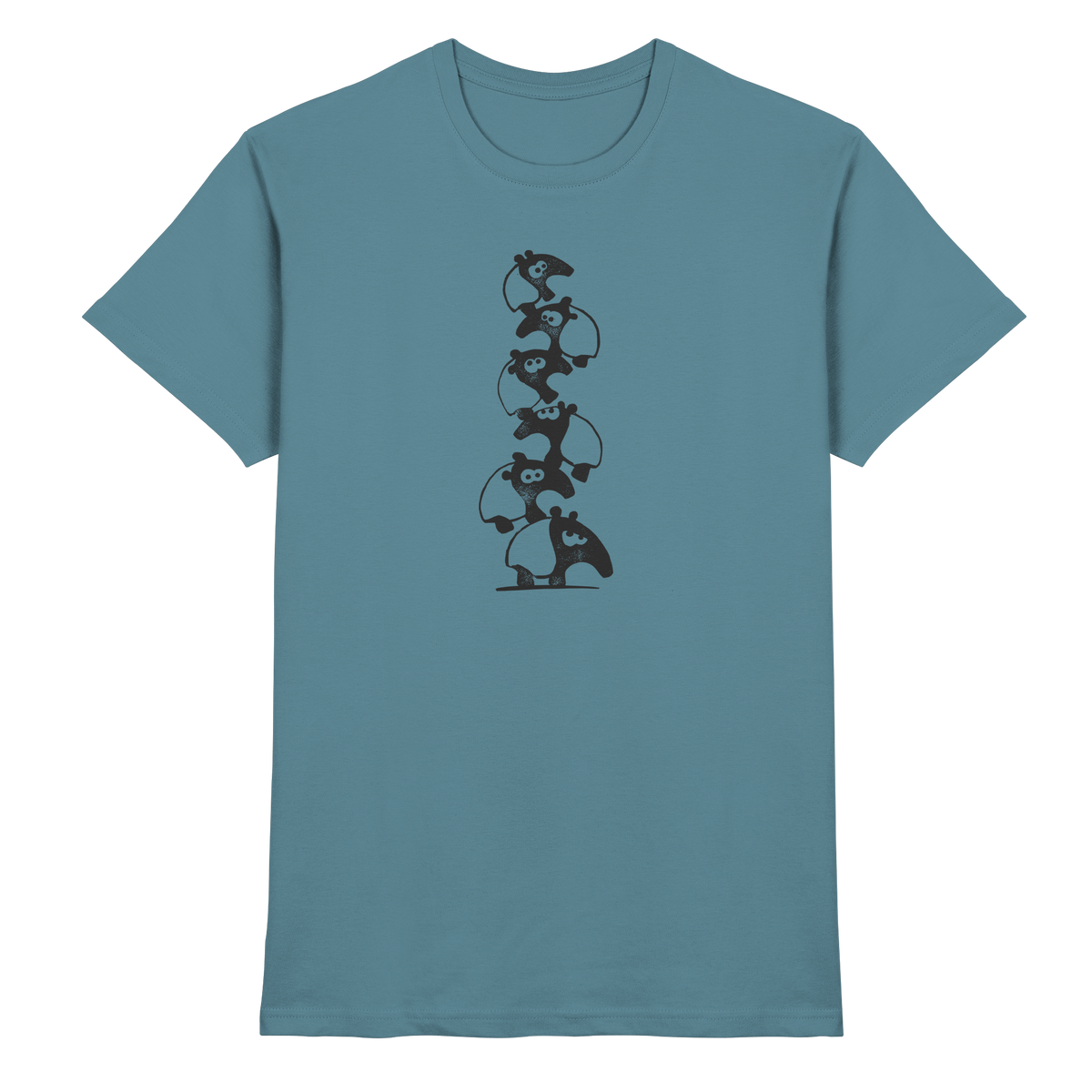 Lustiger Haufen aus Schabracken-Tapiren - Premium Shirt