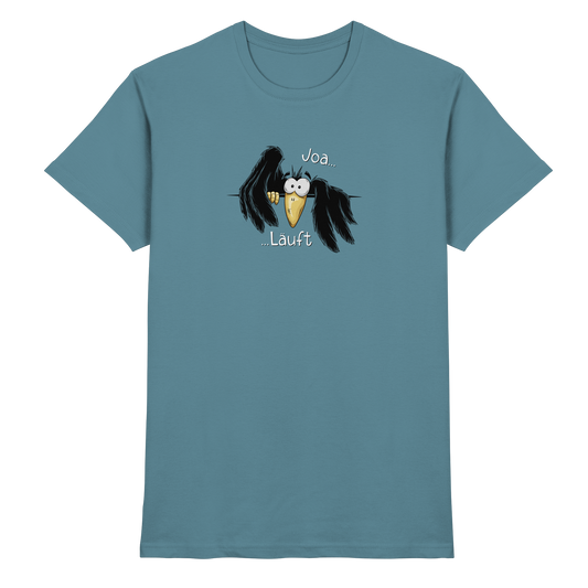 Joa Läuft Krähe gechillter Rabe - Premium Shirt