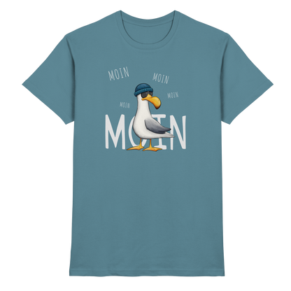 Moin Moin Lässige Hipster Möwe  - Premium Shirt