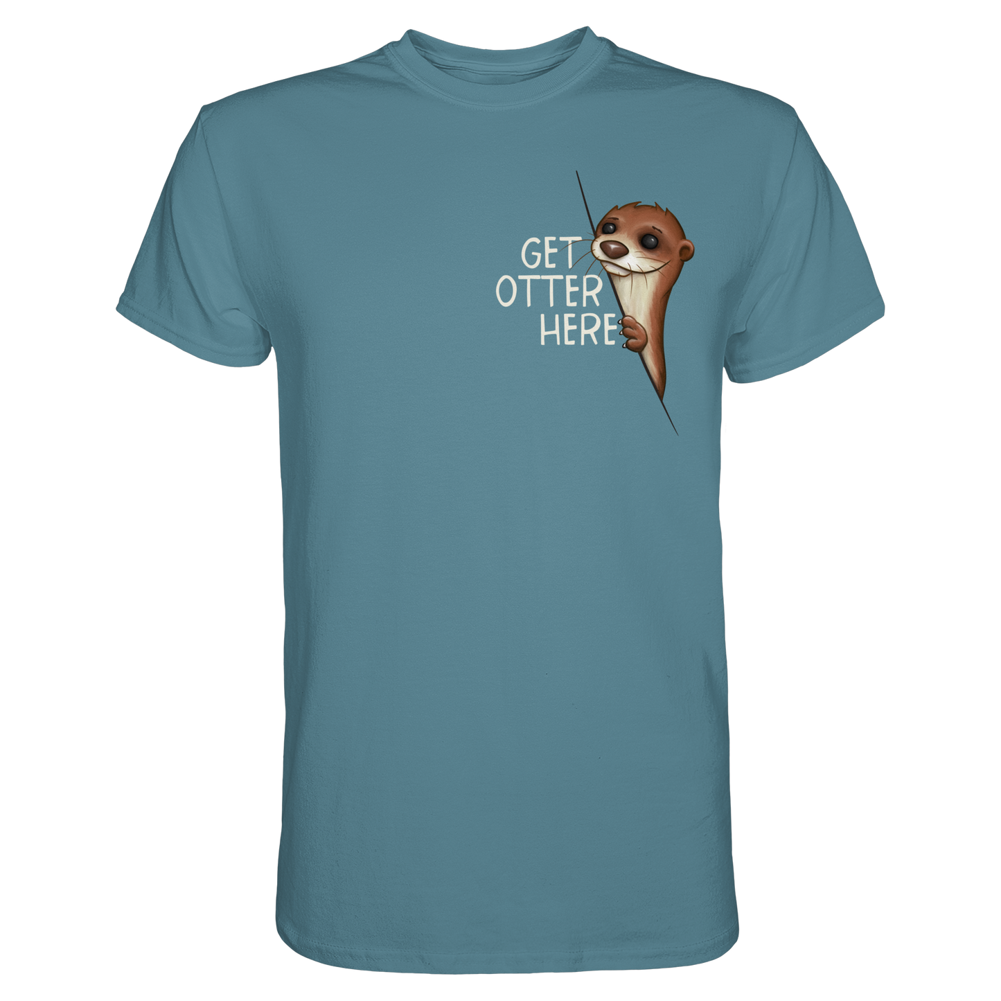 Get Otter Here | Lustiger Otter Kalauer - Premium Shirt