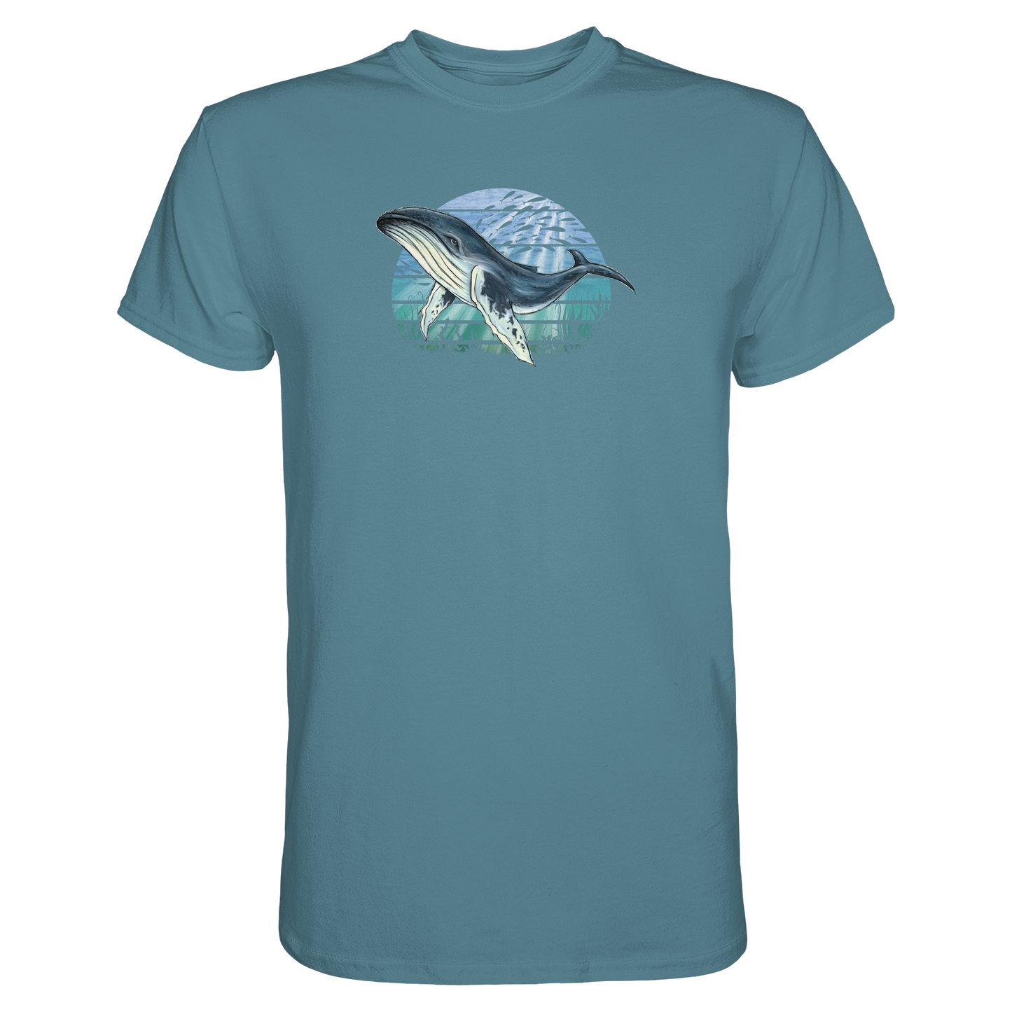Retro Unterwasser Buckelwal - Premium Shirt