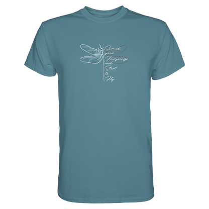 Breite die Flügel aus und flieg los | Libelle - Premium Shirt
