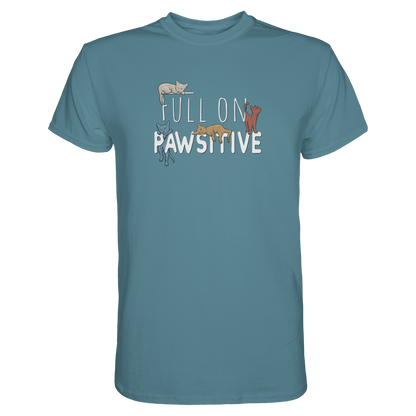 Full On Pawsitive! Gechillte Katzen - Premium Shirt
