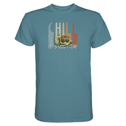 Gechillt gemütliche Schildkröte - Premium Shirt