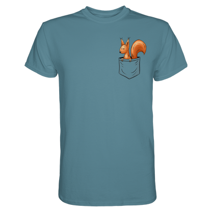 Lässiges Eichhörnchen In Tasche - Premium Shirt